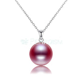 Simple Design Purple Pearl necklace 9-10mm