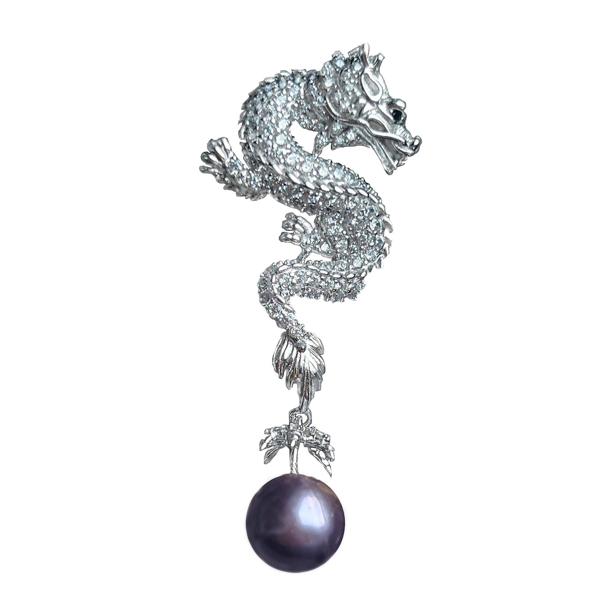 S925 Silver Exquisite and luxurious dragon shaped ring&dragon shaped pendant【PEARLISM】