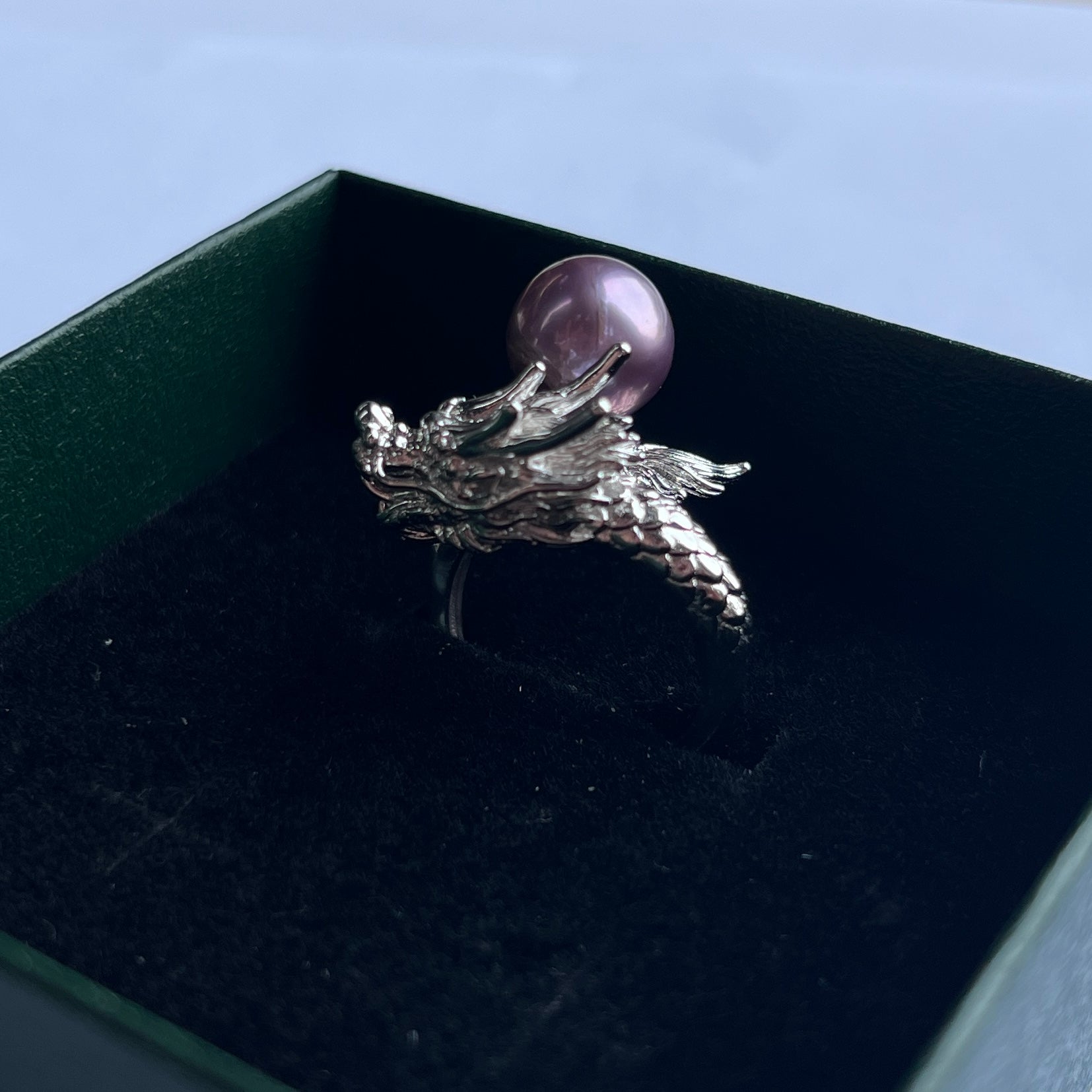 S925 Silver Exquisite and luxurious dragon shaped ring&dragon shaped pendant【PEARLISM】