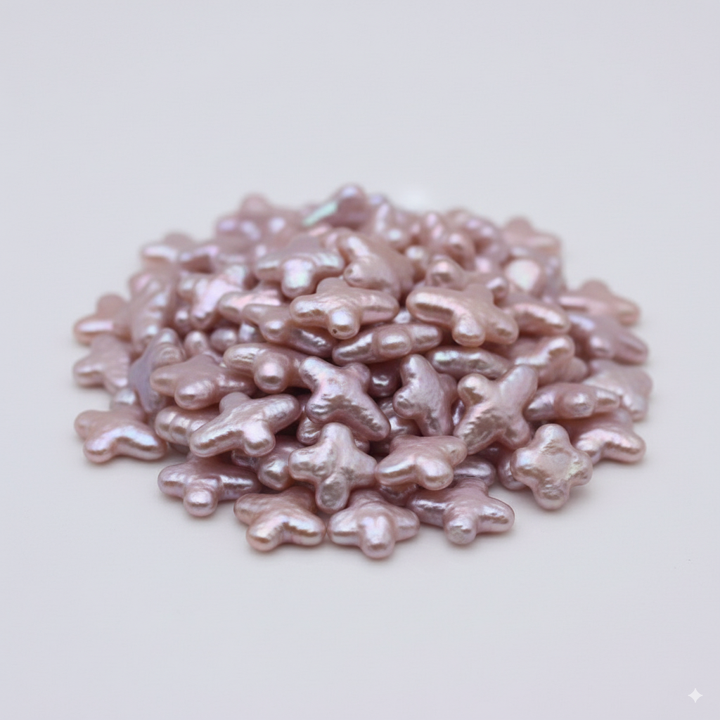 【New】Cross (3 Cross shape pearls with 1 Edison）