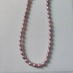 Princess Necklace Full String Purple seedless pearl necklace 45cm S925