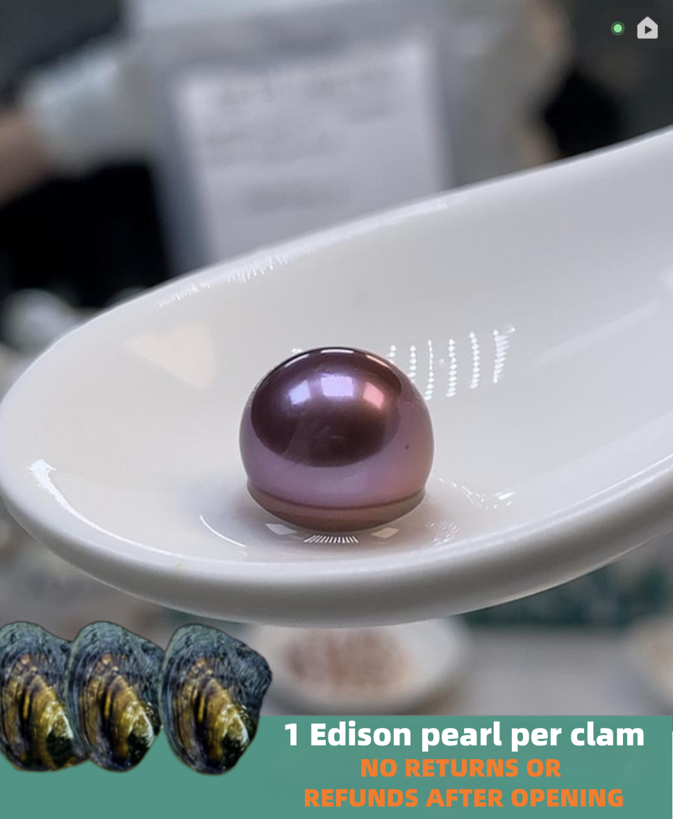 Blueberry(1 Deep Color 9-11mm Freshwater Pearl)【Pearlism】