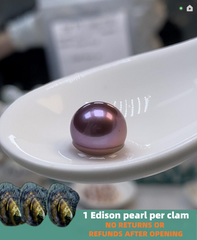 Blueberry(1 Deep Color 9-11mm Freshwater Pearl)【Pearlism】