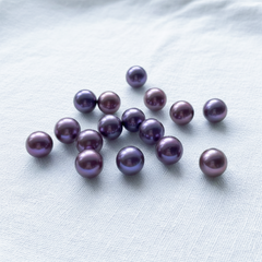 Blueberry (9-11mm Deep Color Round Edison Pearl)