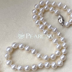 White Pearl Beaded Necklace Princess Chain