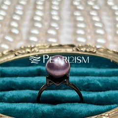 【Black Knight 】S925 Silver Black M-Ring【PEARLISM】