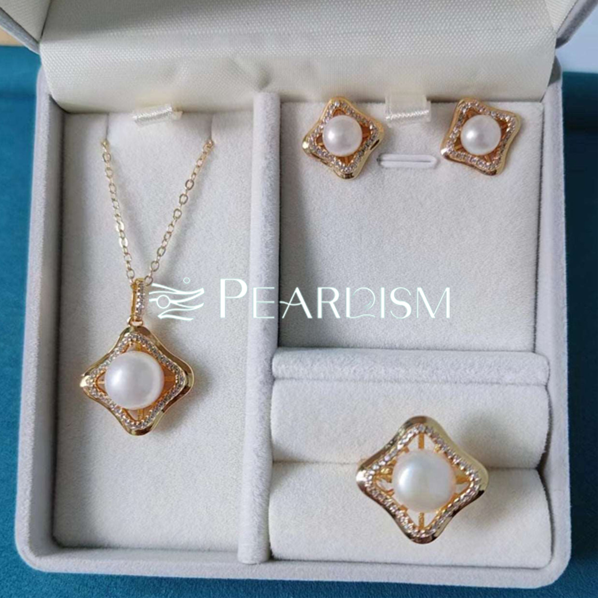 Fresh water pearl jewelry set