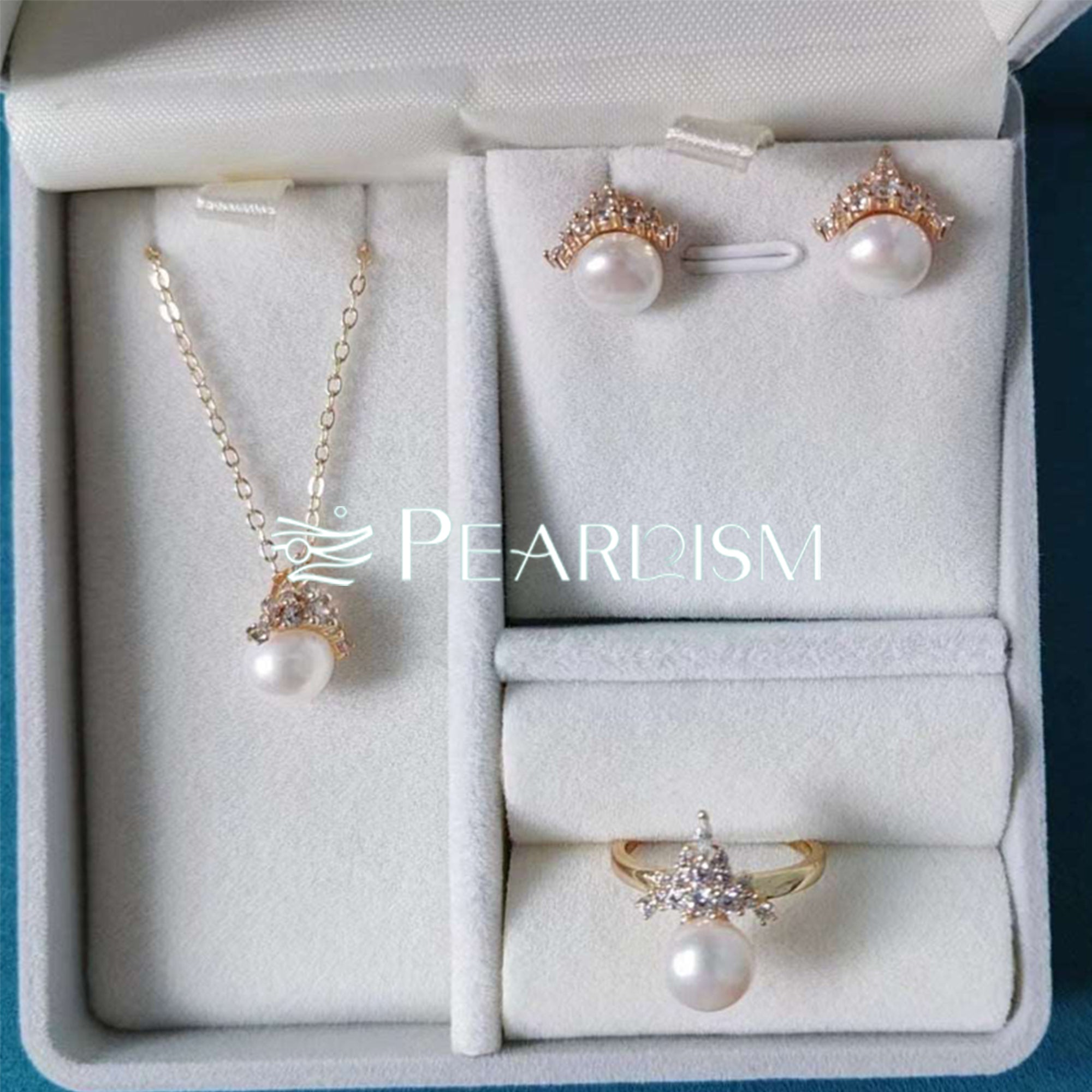 Fresh water pearl jewelry set