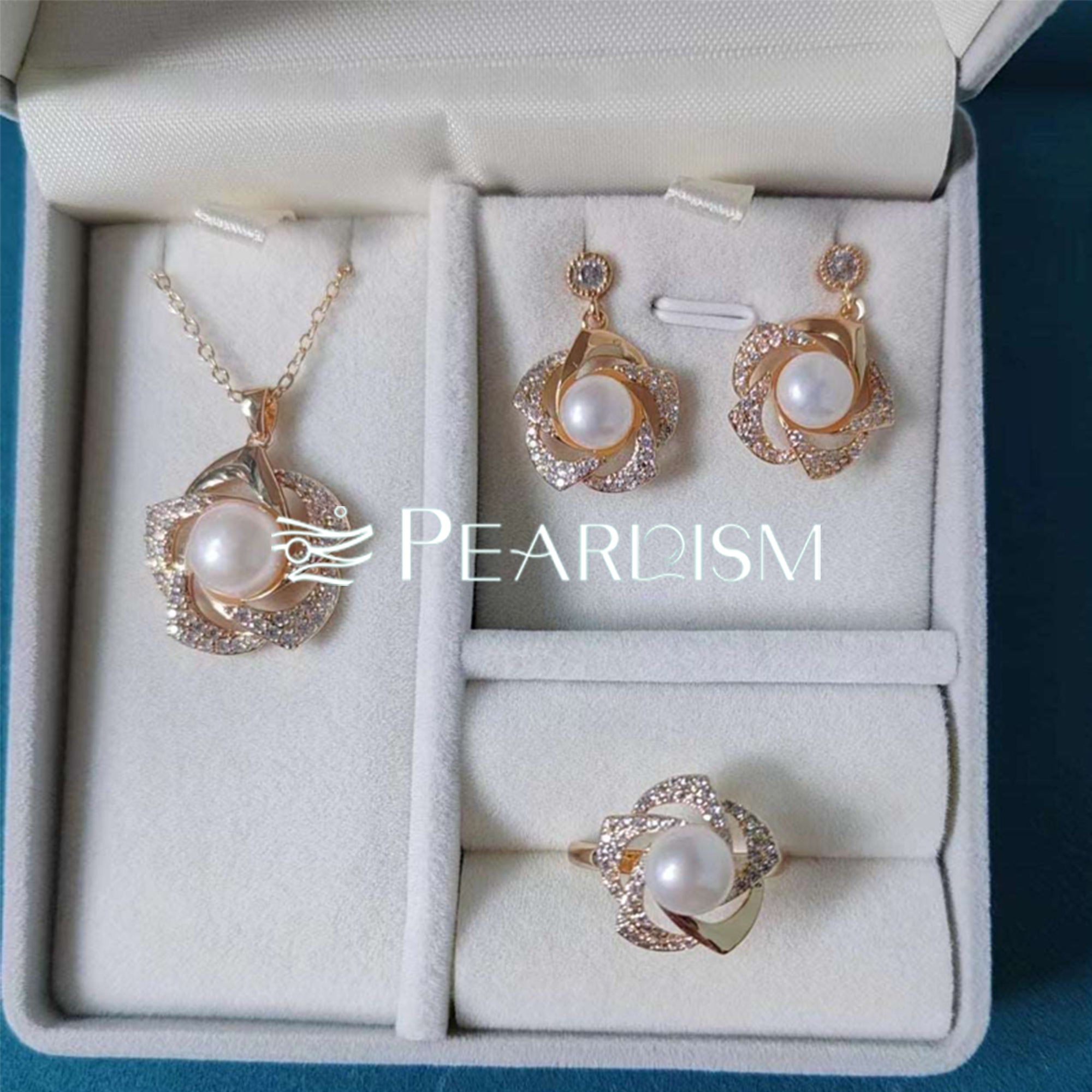 Fresh water pearl jewelry set