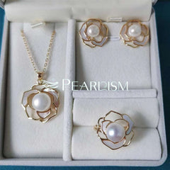 Fresh water pearl jewelry set