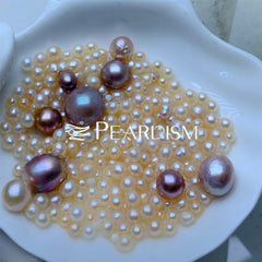 New ak( 15 Tiny Shiny Pearls with 1 Edison in 1 Clam)【Pearlism】