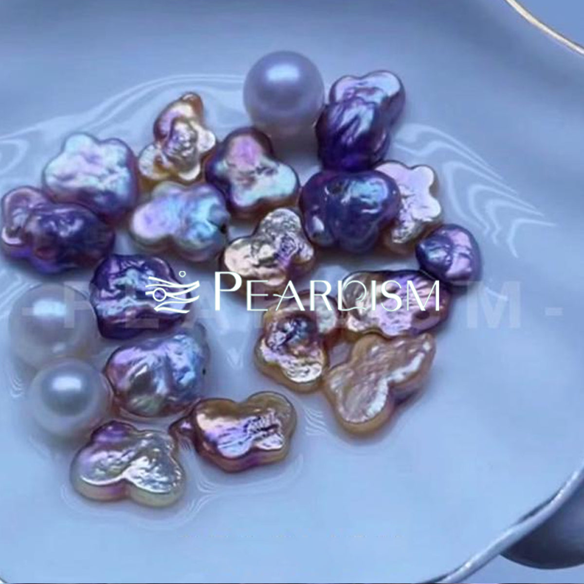 Butterfly (2 Butterfly Shape pearls+1 edison )【Pearlism】