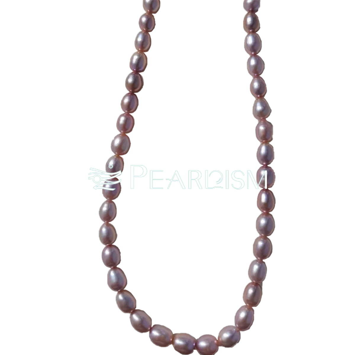 Princess Necklace Full String Purple seedless pearl necklace 45cm S925