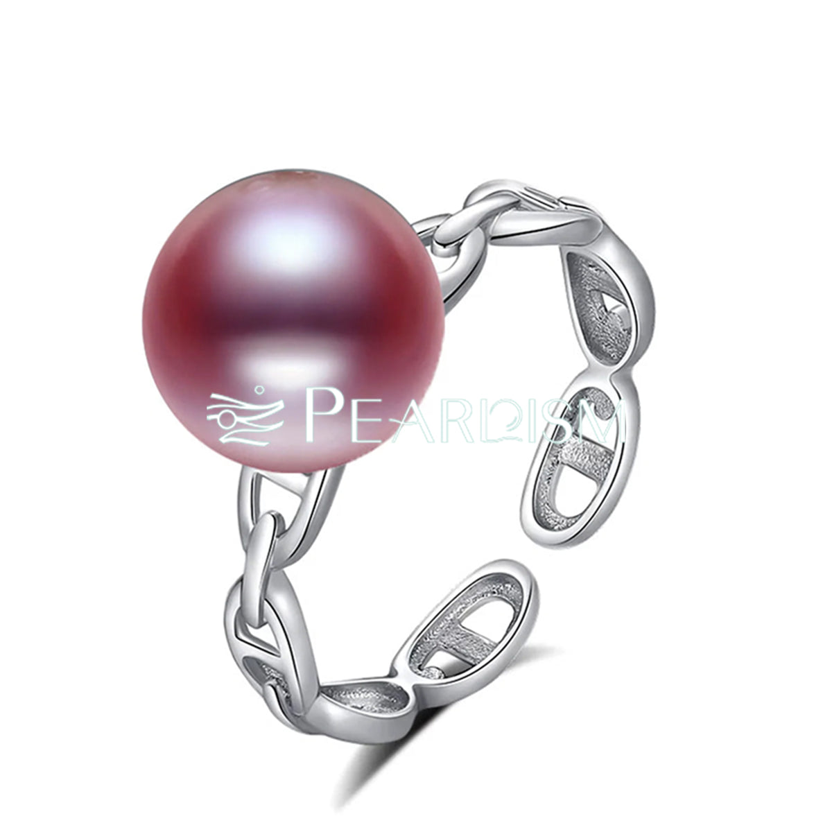 PEARLISM 9-10mm Purple Edison Pearl S925 Ring (End Product)【Pearlism】