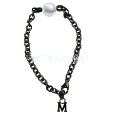 【Black Knight 】【Adee Same Style】S925 Silver Black Fashion M-shaped Pearl Bracelet【PEARLISM】