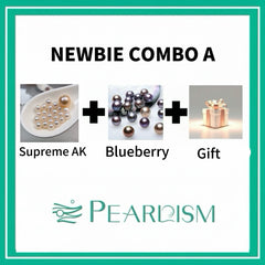 Newbie Combo A --  Supreme  AK (10 Pearls +1 Edison) +  Blueberry ( 1 pc 9-11 Pink Purple Pearl)